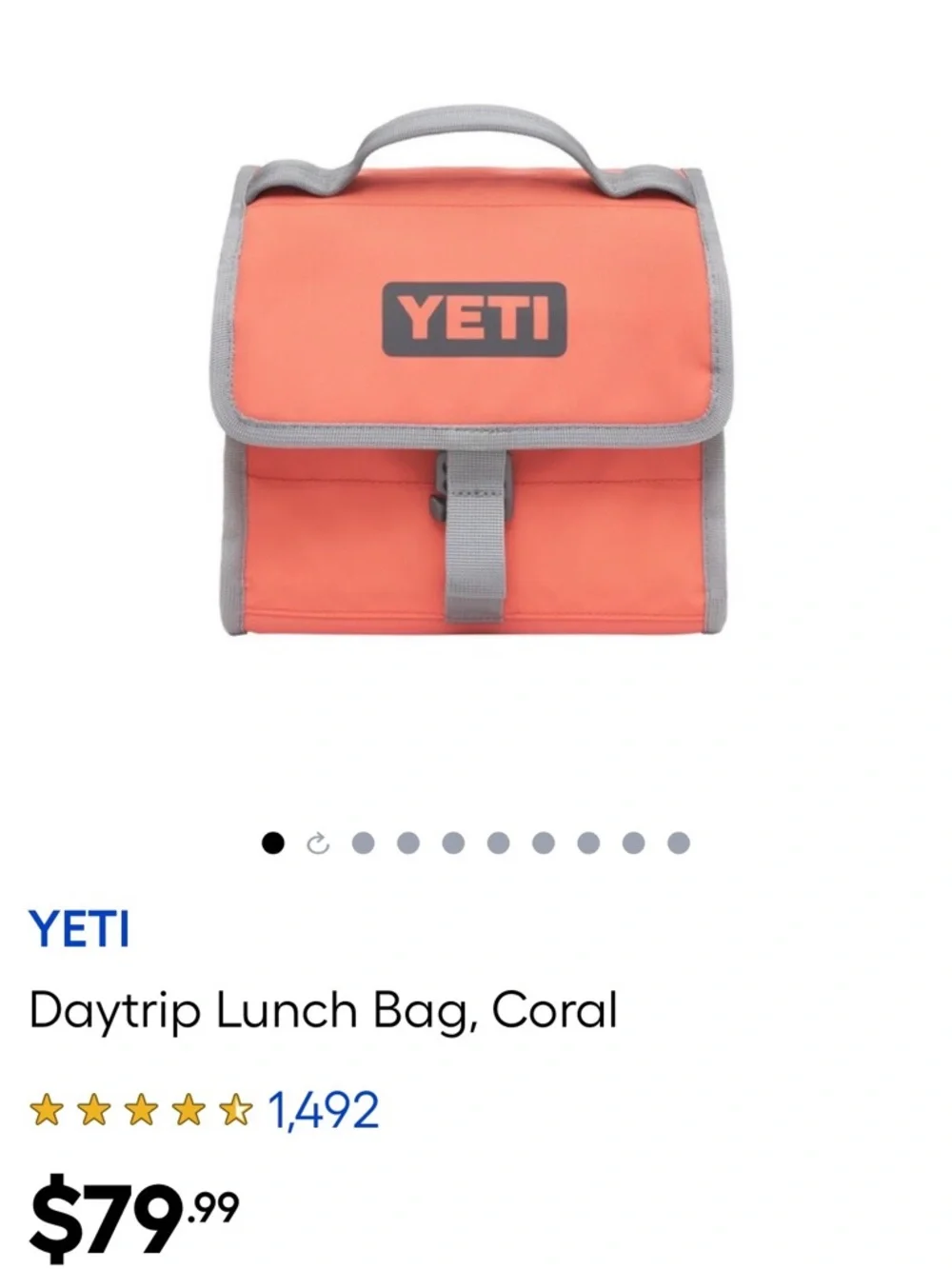 Yeti Orange Cooler Bag with Gray Trim - Picture 5 of 6